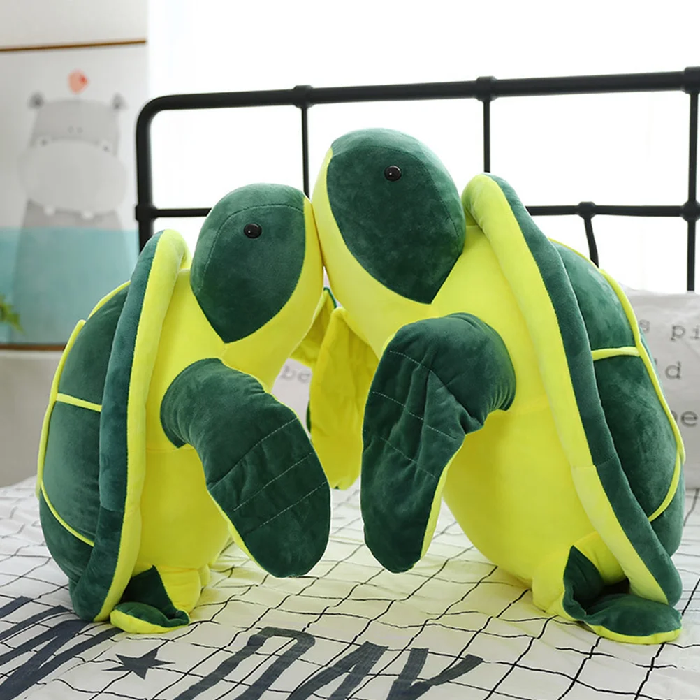 1Pc Stuffed Turtle Plush Toy Safe Kids Gift Cotton Tortoise Cartoon Stuffed Animal Soft Fluffy Stuffed Animals Plush