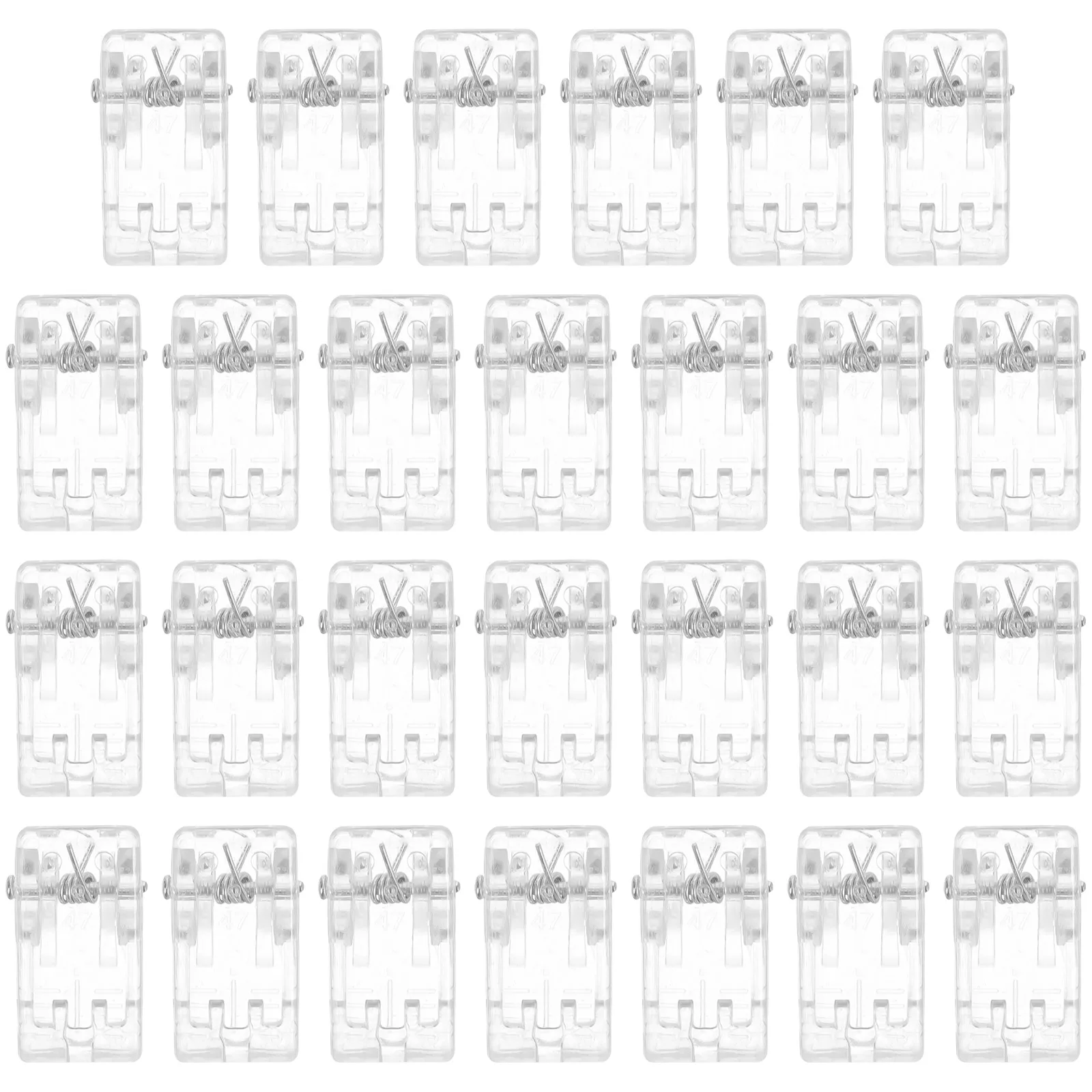 

Transparent ID Holder Assorted Paper Clip Wall Clips Hanging Aesthetic Binder Small Clear