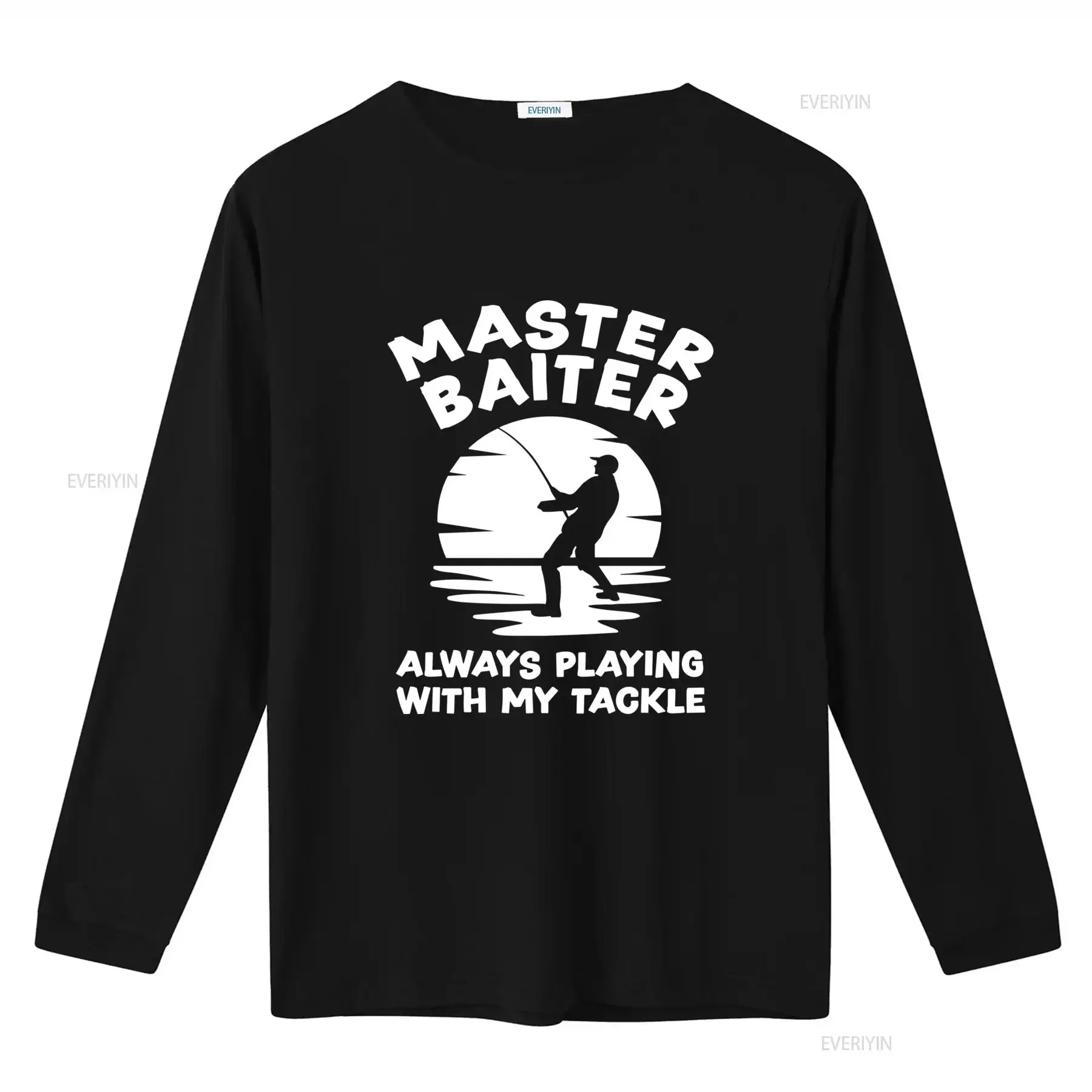 Master Baiter Always Playing With My Tackle Funny Fishing T Shirt For Fisherman Angler vintage Washed fashion Breathable