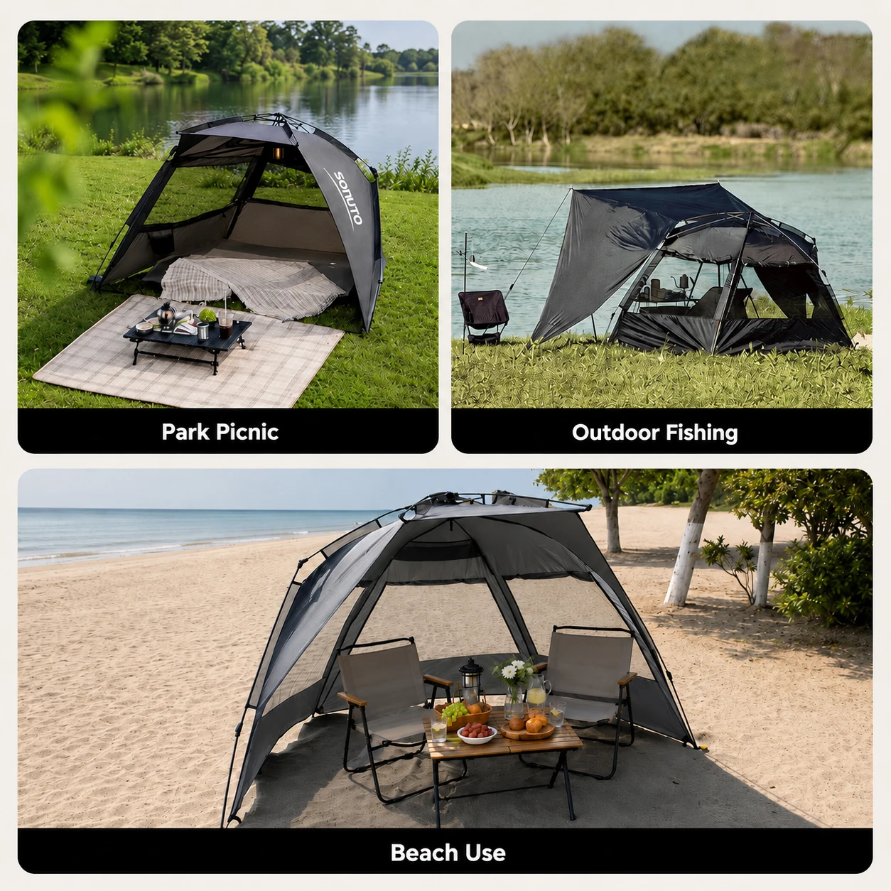 Sonuto-クイック自動開閉テント,屋外テント,ワンタッチ - Outdoor Camping Automatic Quick Opening Tent のレビューと価格
