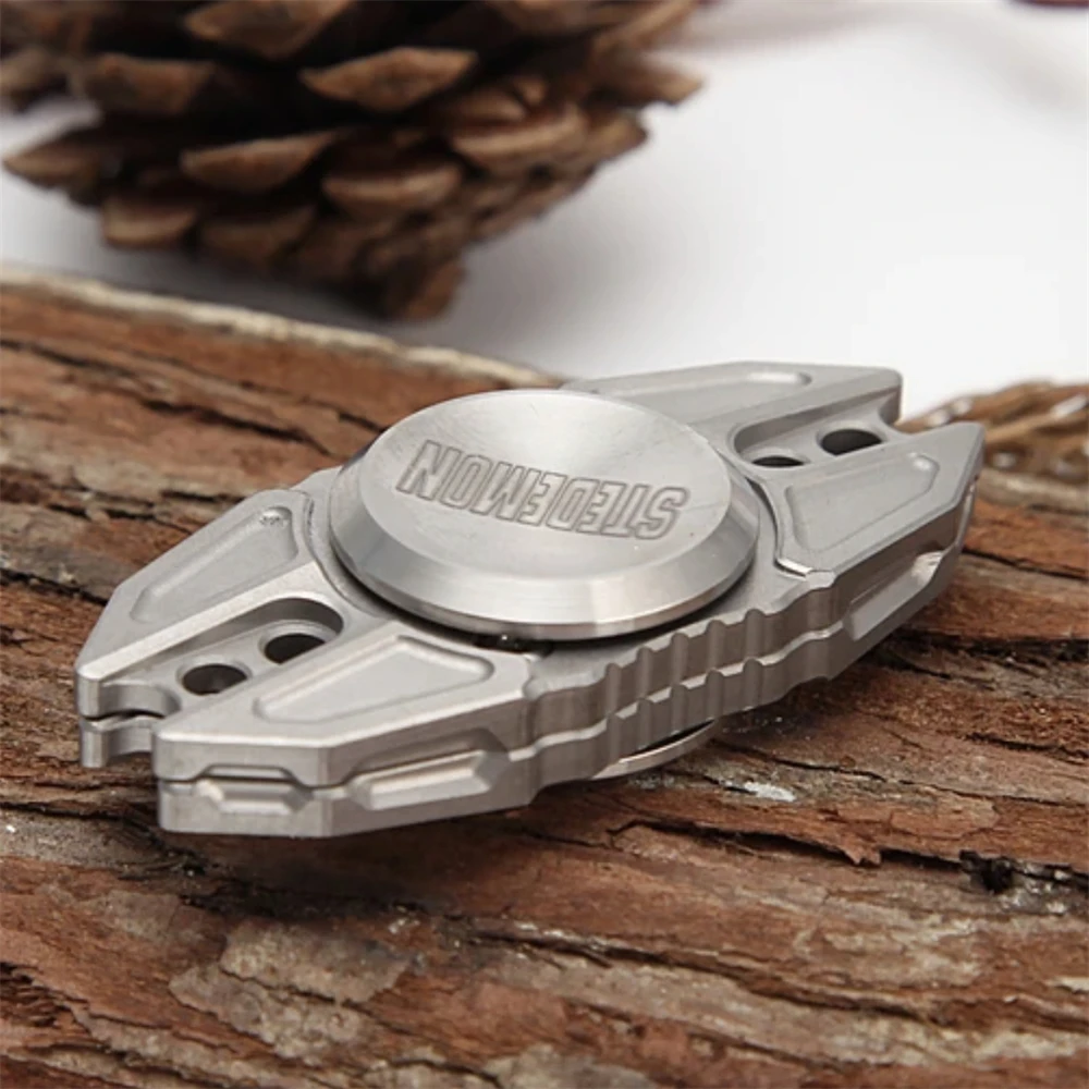 TACRAY – Fidget Spinner en alliage de titane, jouets EDC coulissants Anti-Stress, Spinner à main pour adultes et enfants, jouets sensoriels pour soulager l'anxiété TDAH