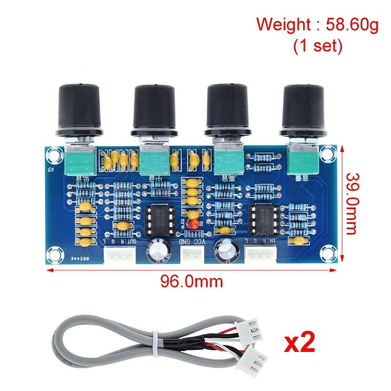 1/2/5/10/30Pcs XH-A901 Front Stage Board Digital Power Amplifier Board Supporting DC Tone Board High Bass Adjustment Tuning