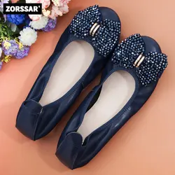 Ladies Ballet Flats New In Sandals Women Lolita Casual Outside 2024 Summer Fashion Slides Butterfly-Knot Female Loafers Shoes