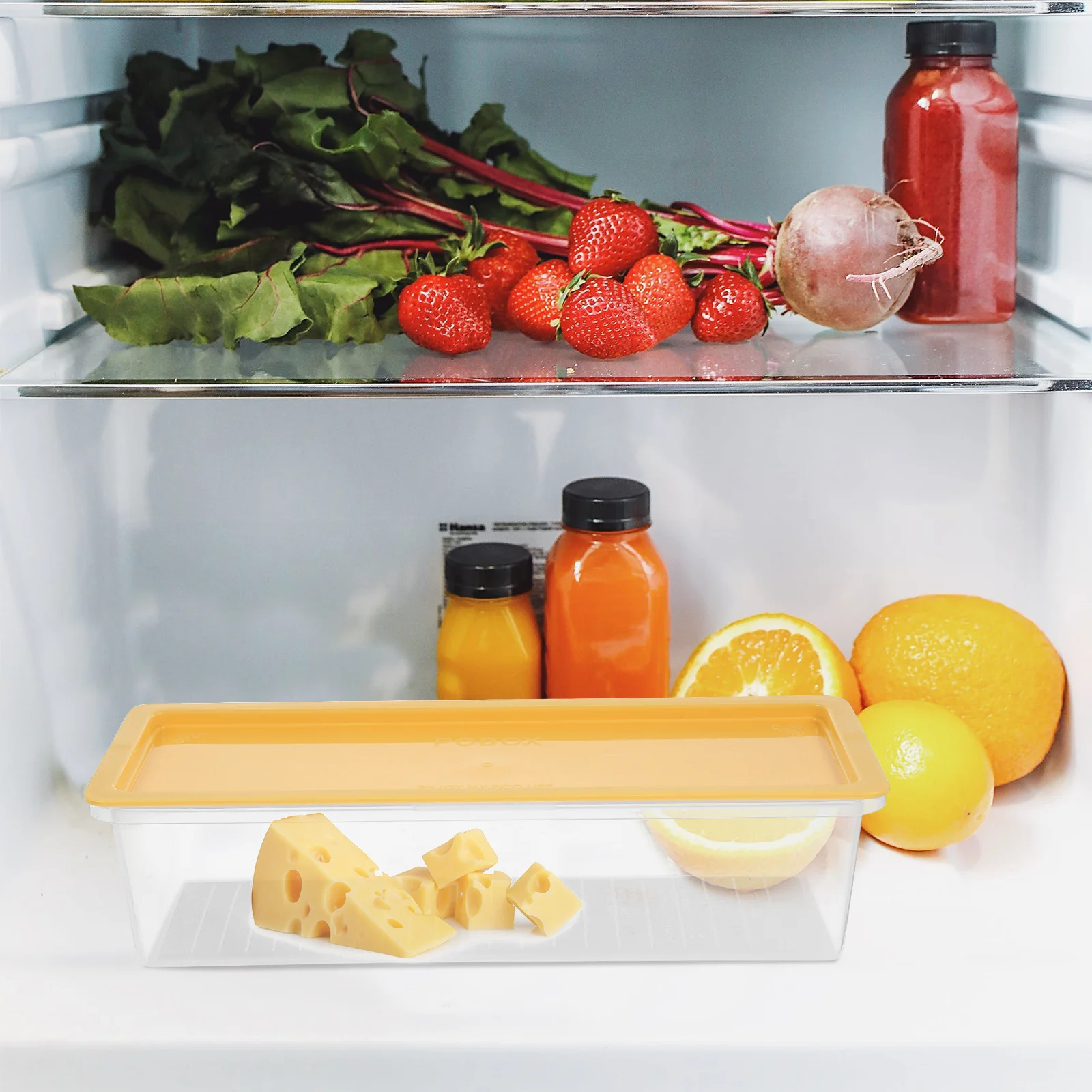 

1pc Rectangular Pasta Storage Box Multi-Functional Noodle Container Spaghetti Preservation Food Organizer Kitchen Storage Case