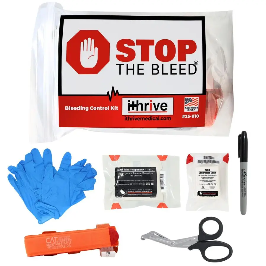 

Medical Stop The Bleed Trauma Kit Bleeding Control Kit with CAT Tourniquet amp Trauma Shears Emergency First Aid Kit Complete In