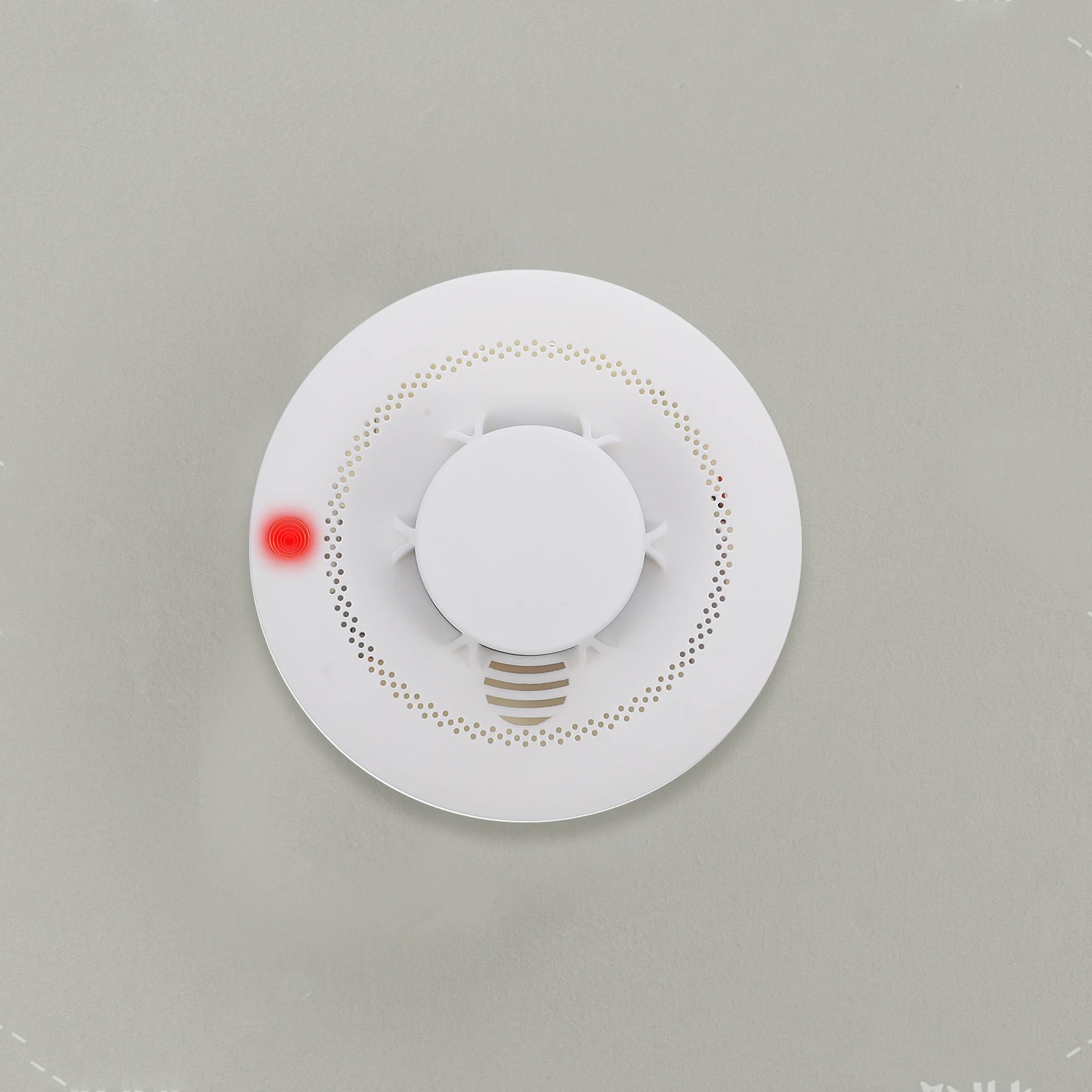 

Smoke Alarm Home Fire Sensitive Tester Independent Photoelectric Sensor Loud 85Db Sound Red