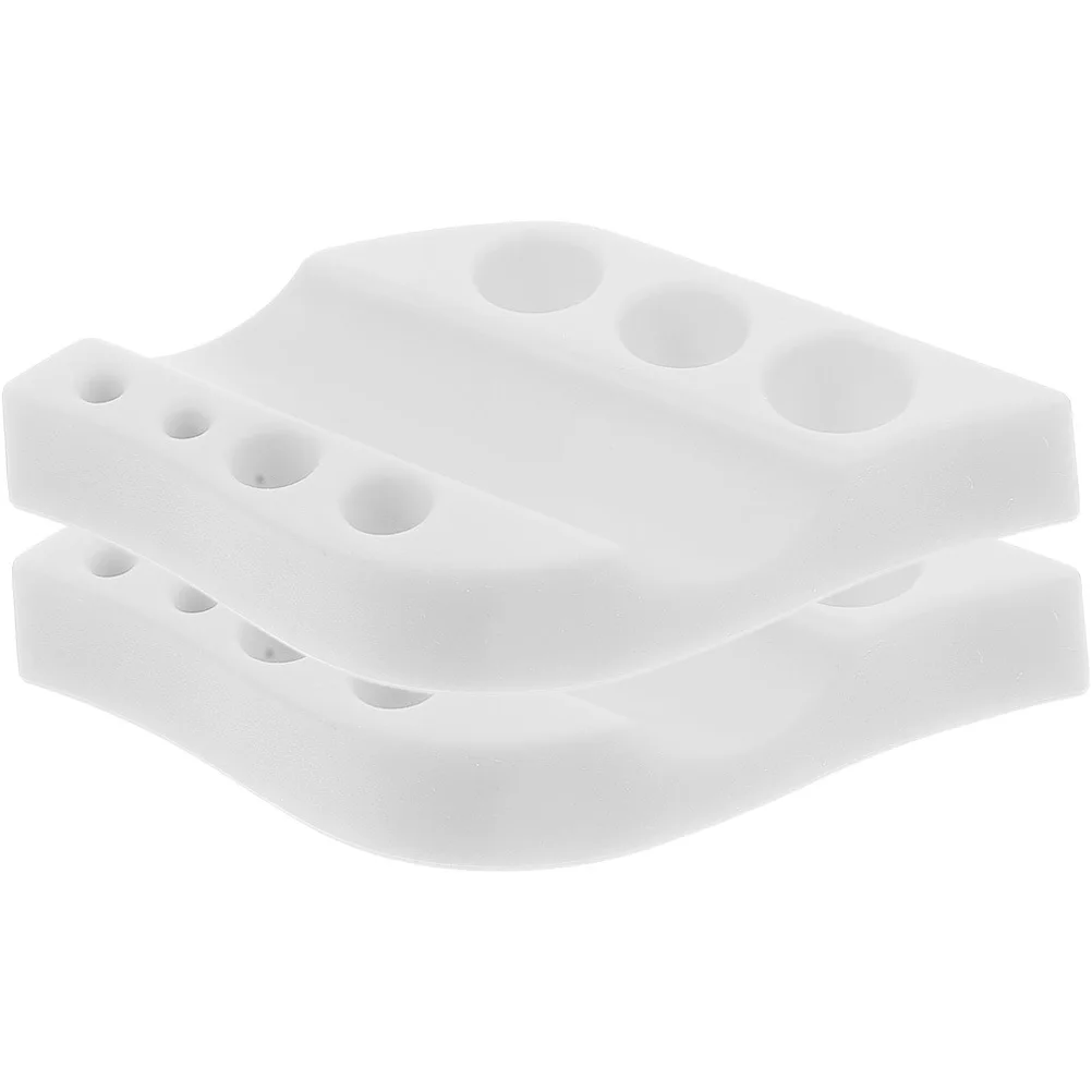 

2 шт., держатель для чашки с пигментом, силиконовая подставка для чашки с чернилами, подставка для инструментов для татуировки, ручка для макияжа бровей, органайзер для хранения