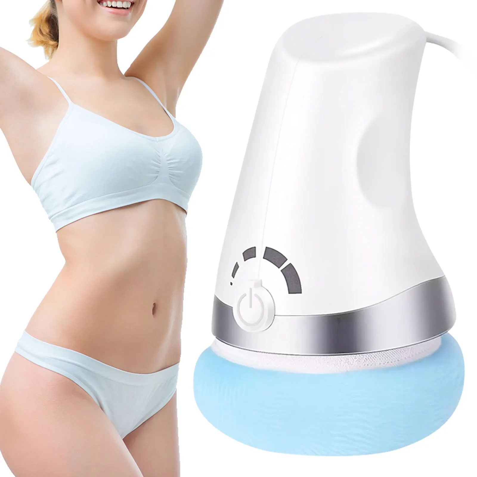 

Cellulite Massager with 3 Reusable Pads Electric Handheld Cellulite Remover for Neck Shoulder Waist Abdomen Buttocks Legs