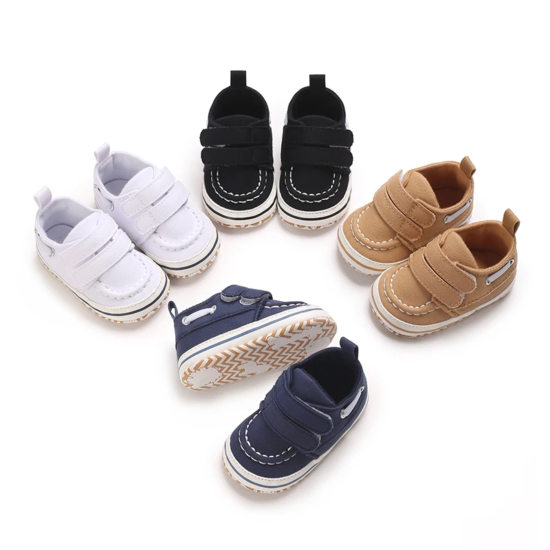 Baby Canvas Classic Sports Shoes Newborn First Workers Anti slip Indoor and Outdoor Walking Shoes 0-18 Months