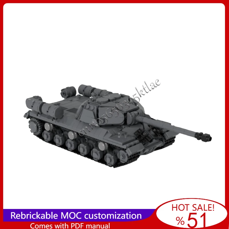 

Новые 780 деталей IS 3, модель тяжелого основного боевого танка MOC, строительные блоки, кирпичи, креативная сборная игрушка для детей, популярные подарки на день рождения