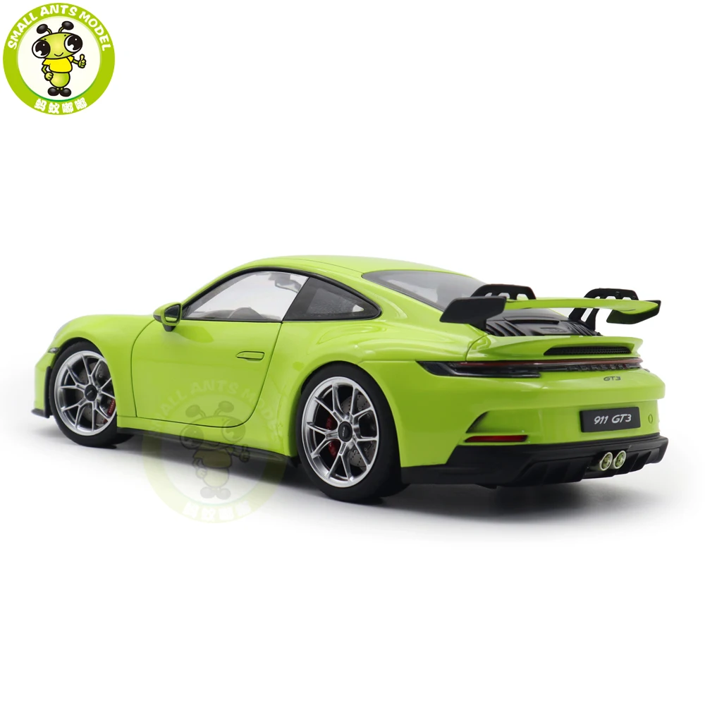 1/18 911 992 GT3 2021 Acid Green Norev 187383 187384 187385 Diecast Model Toy Cars Gifts For Father Husband Boyfriend