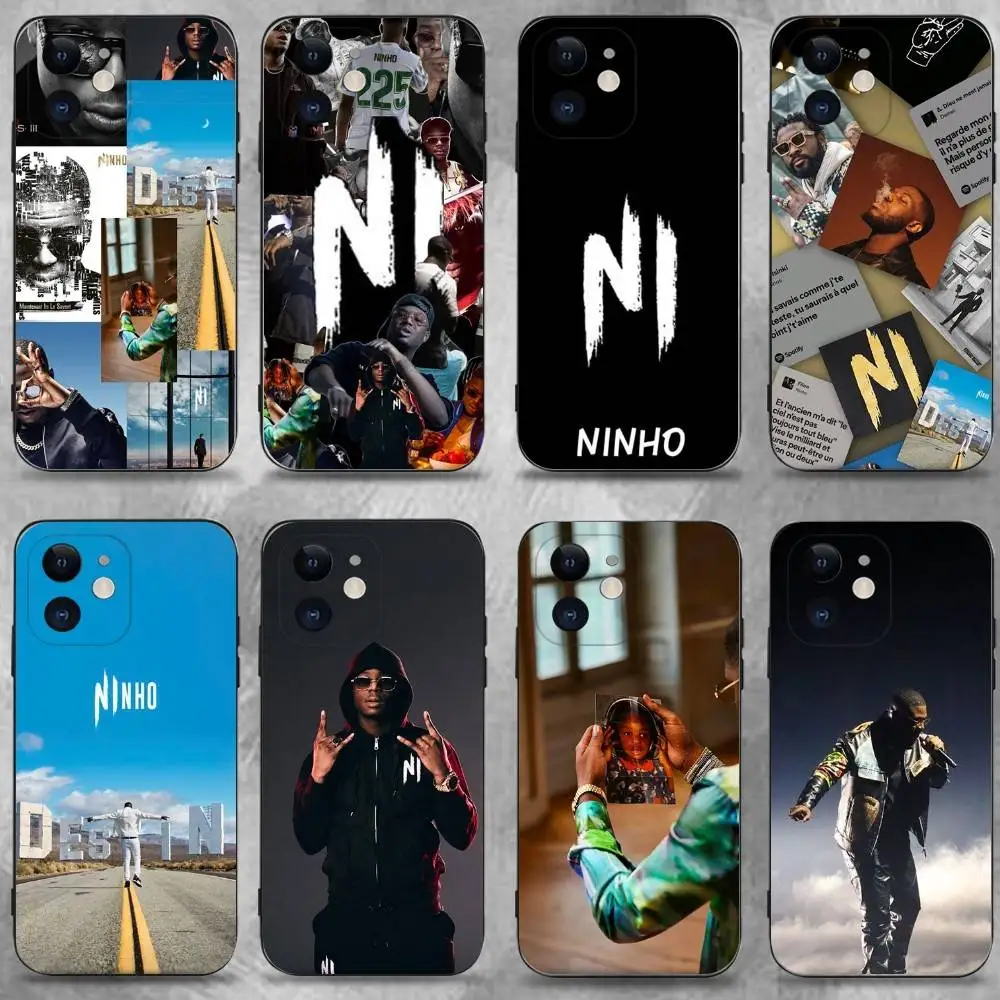 

Rapper-ES NinhoS N-NI Phone Case For iPhone 17,16,15,14,13,12,11 Plus,Pro Max,XS,X,XR,SE,Mini,8,7,Soft Silicone Black Cover
