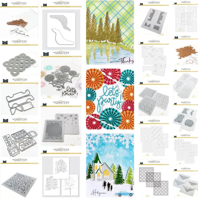 There are many small hollows in the rectangle Stencil And Dies New Arrival 2026 Scrapbook Diary Decoration Stencil Embossing