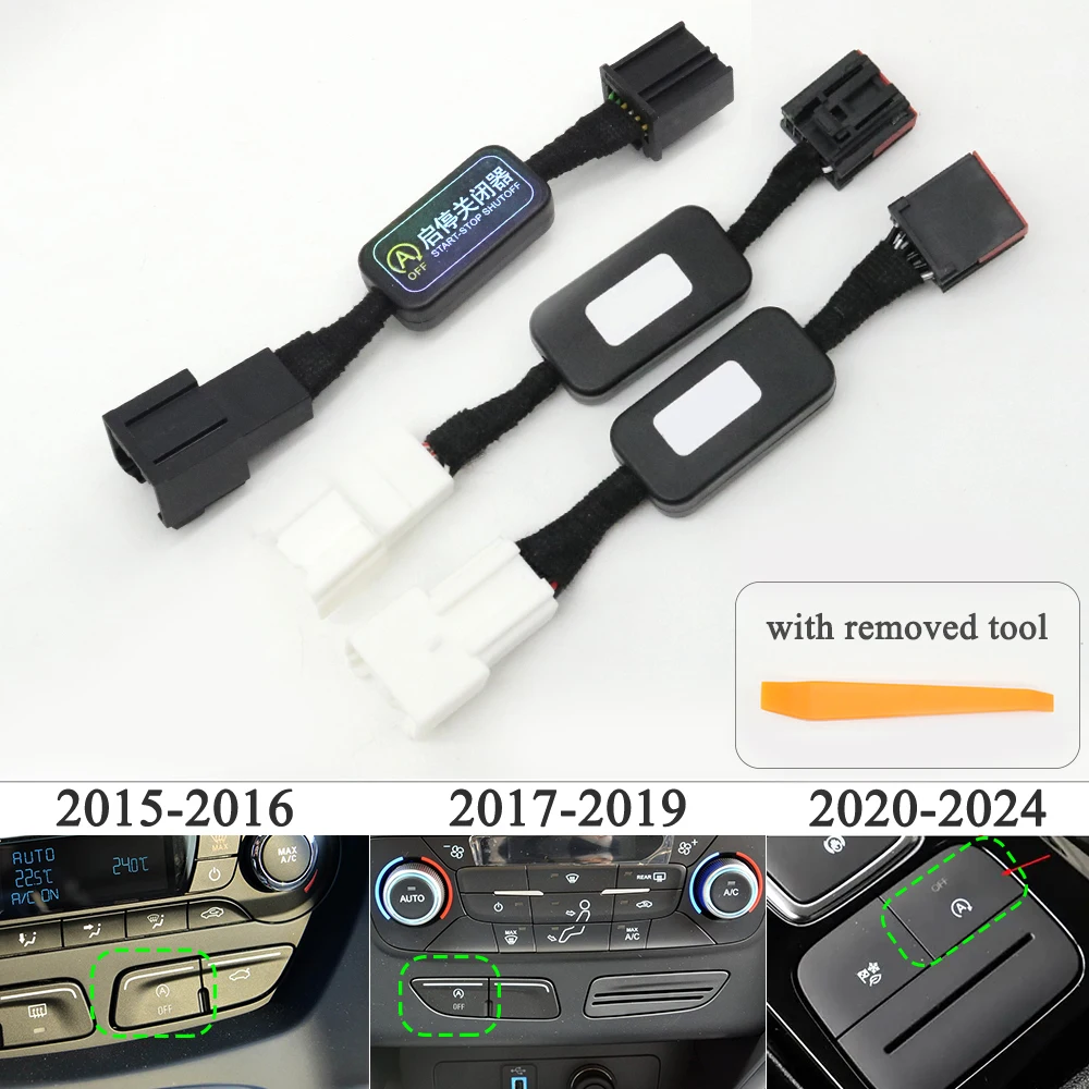 Auto Start Stop Canceller Eliminator Engine Closer Disable Device Cable Plug For Ford Kuga Escape 2015-2016 2017-2019 2020-2024