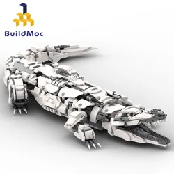 MOC Horizon Mecha Crocodile Building Blocks Set Zero Dawn Reptile Animal Bricks Mechanical DIY Toys For Children Birthday Gifts