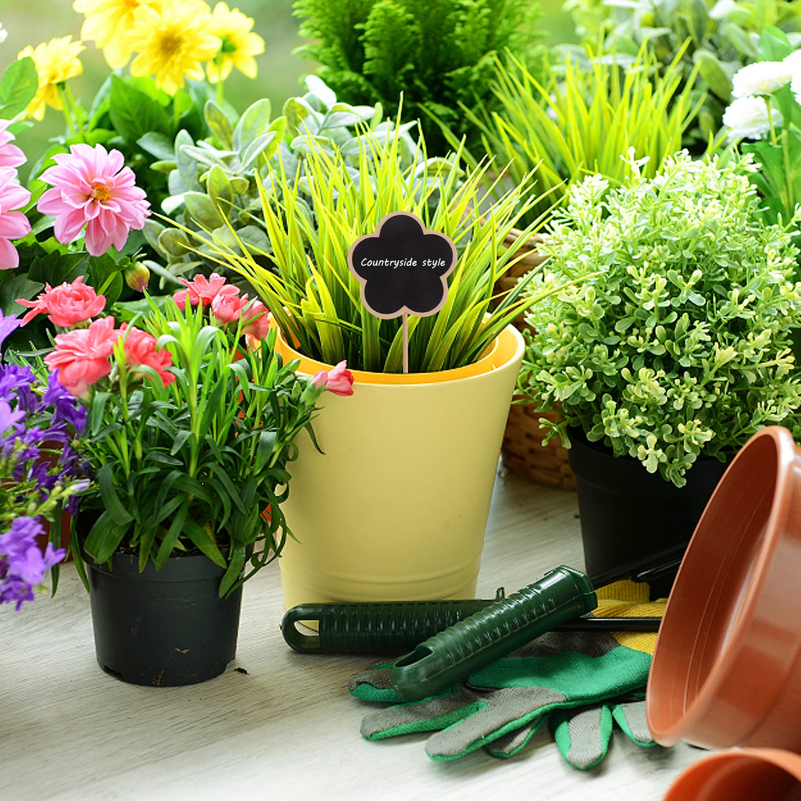 

20Pcs Wood Plant Labels Garden Marker Stakes Lightweight Durable Flower Tags for Potted Plants Succulent Identification Board