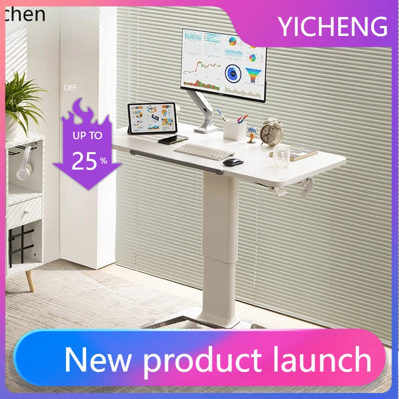 

LYY Liftable Workbench Mobile Computer Desk Pneumatic Fliptable Desk