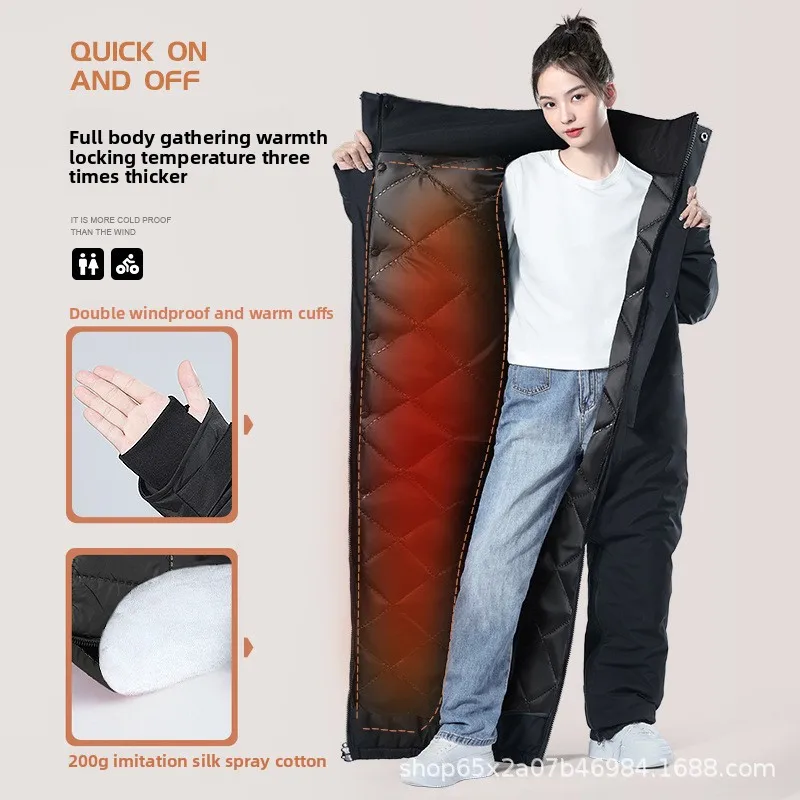 

Зимняя холодостойкая одежда для езды на мотоцикле, зимняя мода, дизайн талии, теплый хлопковый комбинезон, утолщенный водонепроницаемый костюм для снегохода