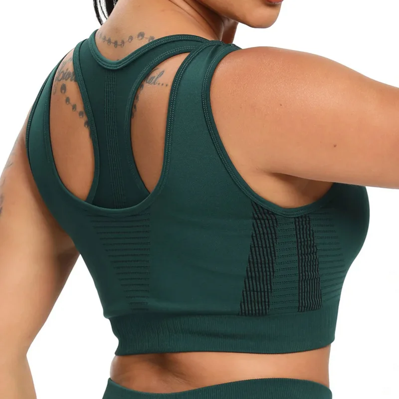 

Yoga Vest Tank Sports Bra Crop Top Women Seamless Sports Tight Vests Ladys Gym Fitness Sportswear Running Workout Clothes