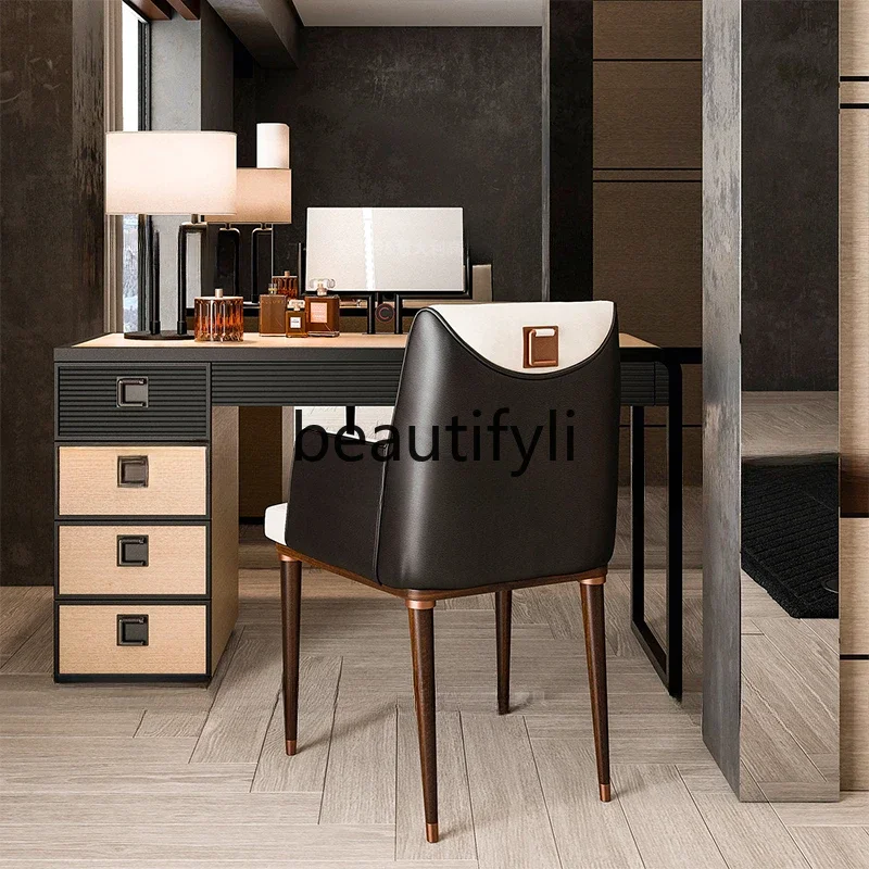 Italian light luxury dresser desk one table dual-purpose makeup table explosion minimalist