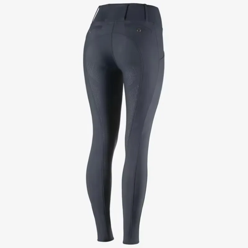 YTYINWomen's Horse Riding Pants Full Seat Riding Breeches Pockets Elastic Leg Bottom Mid Waist Sports Riding Equestrian Knee Len