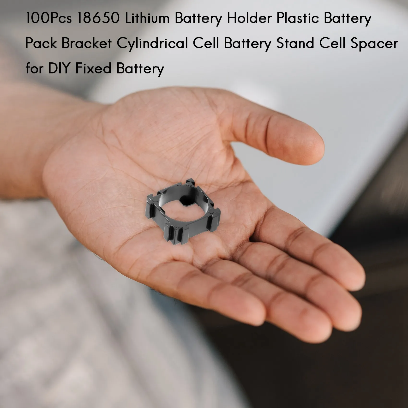 100Pcs 18650 Lithium Battery Holder Plastic Battery Pack Bracket Cylindrical Cell Battery Stand Cell Spacer For DIY Fixed Batter