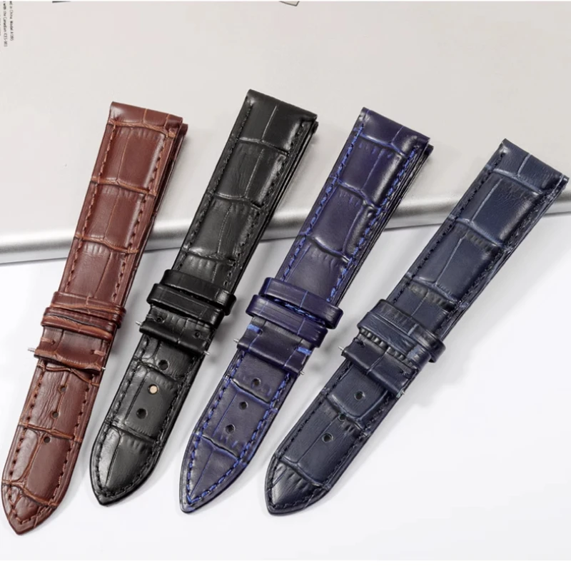 Genuine leather Dark blue watchbnad For citizen seiko casio omega strap 14 16 18 19 20mm 21mm 22mm 23mm Men women watch bracelet