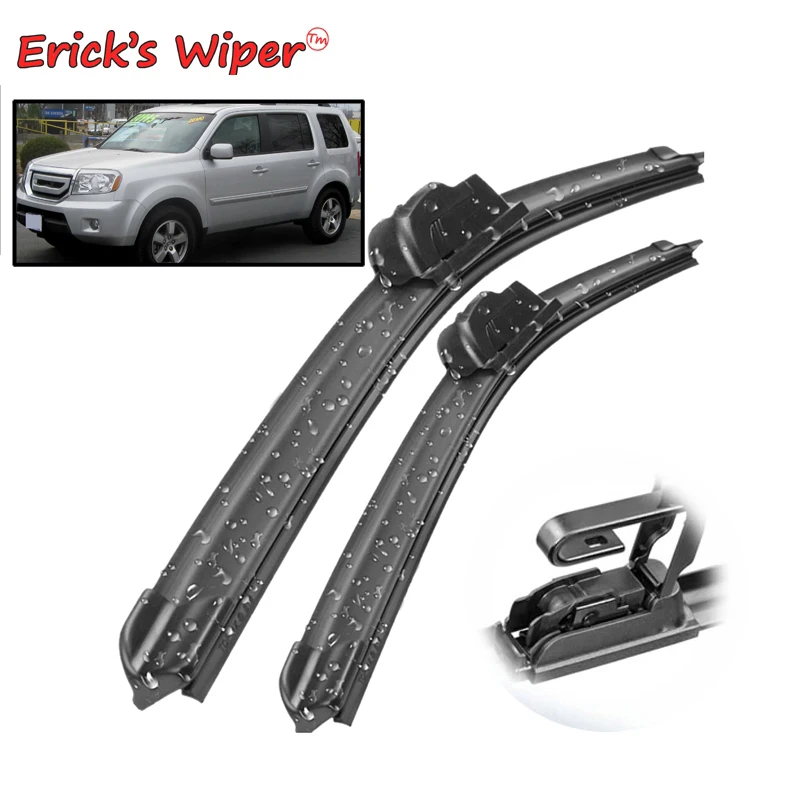 Erick's Wiper LHD Front Wiper Blades For Honda Pilot MK2 2009 - 2015 Windshield Windscreen Clean Window Car Rain Brushes 22