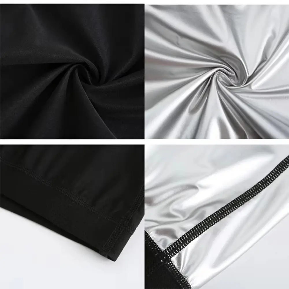 قميص عرق مقاوم للعرق بأكمام قصيرة وضغط مناسب لمدرب الخصر، قميص ساونا متعدد الاستخدامات وقابل لإعادة الاستخدام