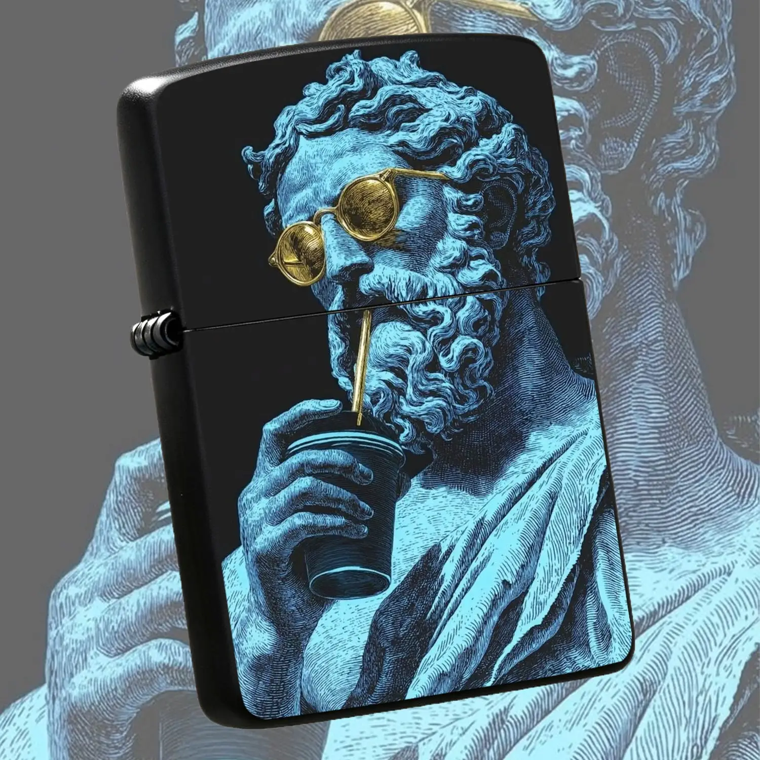Trendy Ancient Greek Statue Style Lighter, Cool Stylish Portable Ignition Device, Creative Unique Fun Desktop Decor, Perfect For Daily Use, Outdoor Activities, Gatherings, Ideal Exquisite Gift For Friends And Hobbyists, Fits All Scenarios A