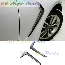 2pcs Carbon Fiber Car Fender Stickers Air Vent For Hyundai Genesis Coupe G70 Side Trims Aprons Splitter Spoiler Auto Tuning