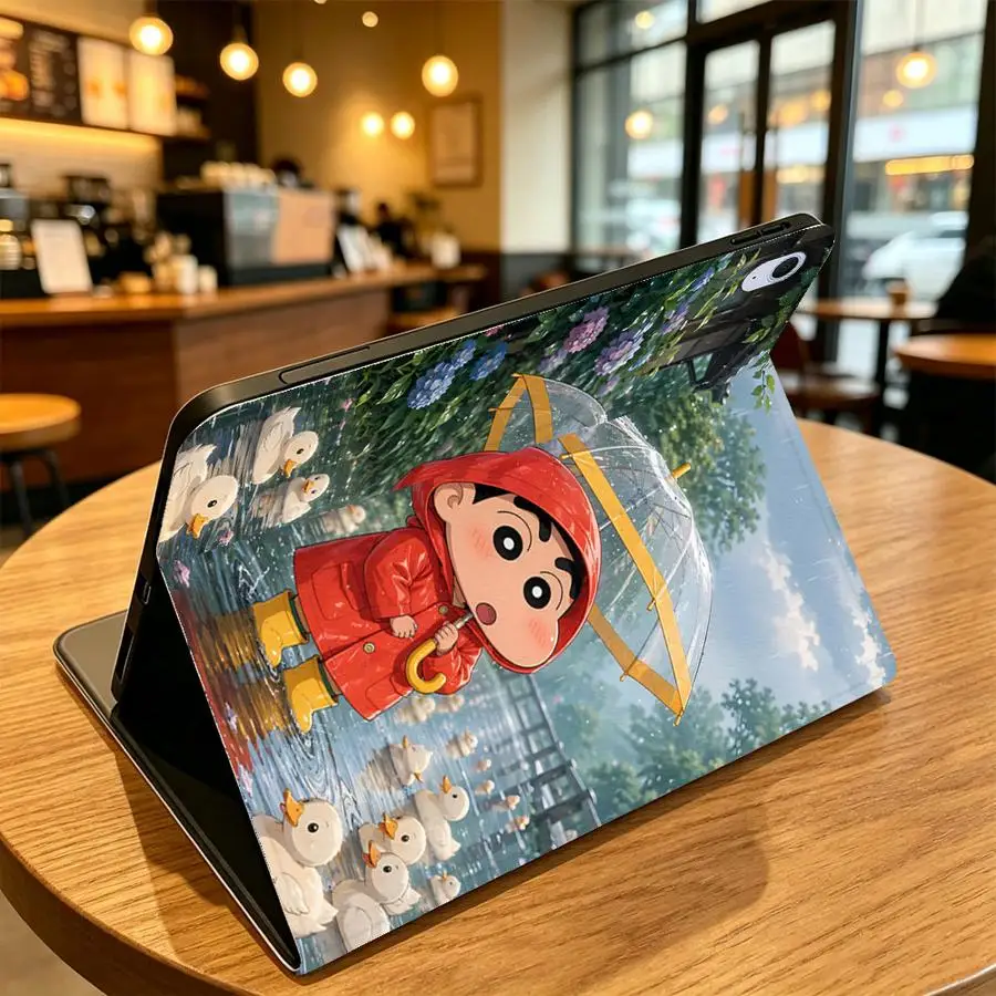 Friend Shin-Chans Case for Samsung Galaxy Tab A7 Lite S7 S8+ S11 S9+ S10 Lite S9 FE S10 Plus S10FE A11 A8 A9Plus with Pencil