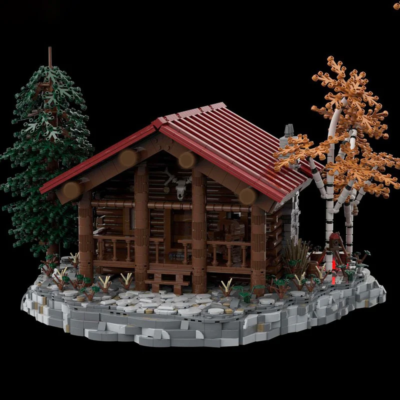 5995pcs MOC Montana Log Cabin Creator Creator Expert Model Building Blocks Toys DIY 3D Collection Assemble Display Creative