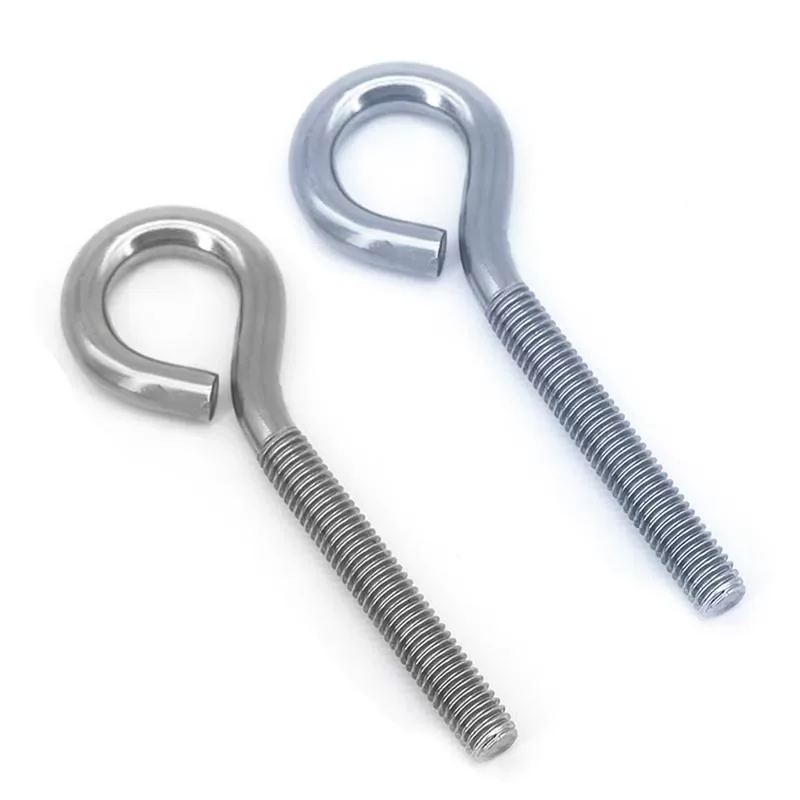 M3 M4 M5 M6 M8 M10 M12 acero al carbono/acero inoxidable máquina de cierre de ojo de cabra tornillos de diente anillo de elevación tornillo de ojo de cuerno de oveja