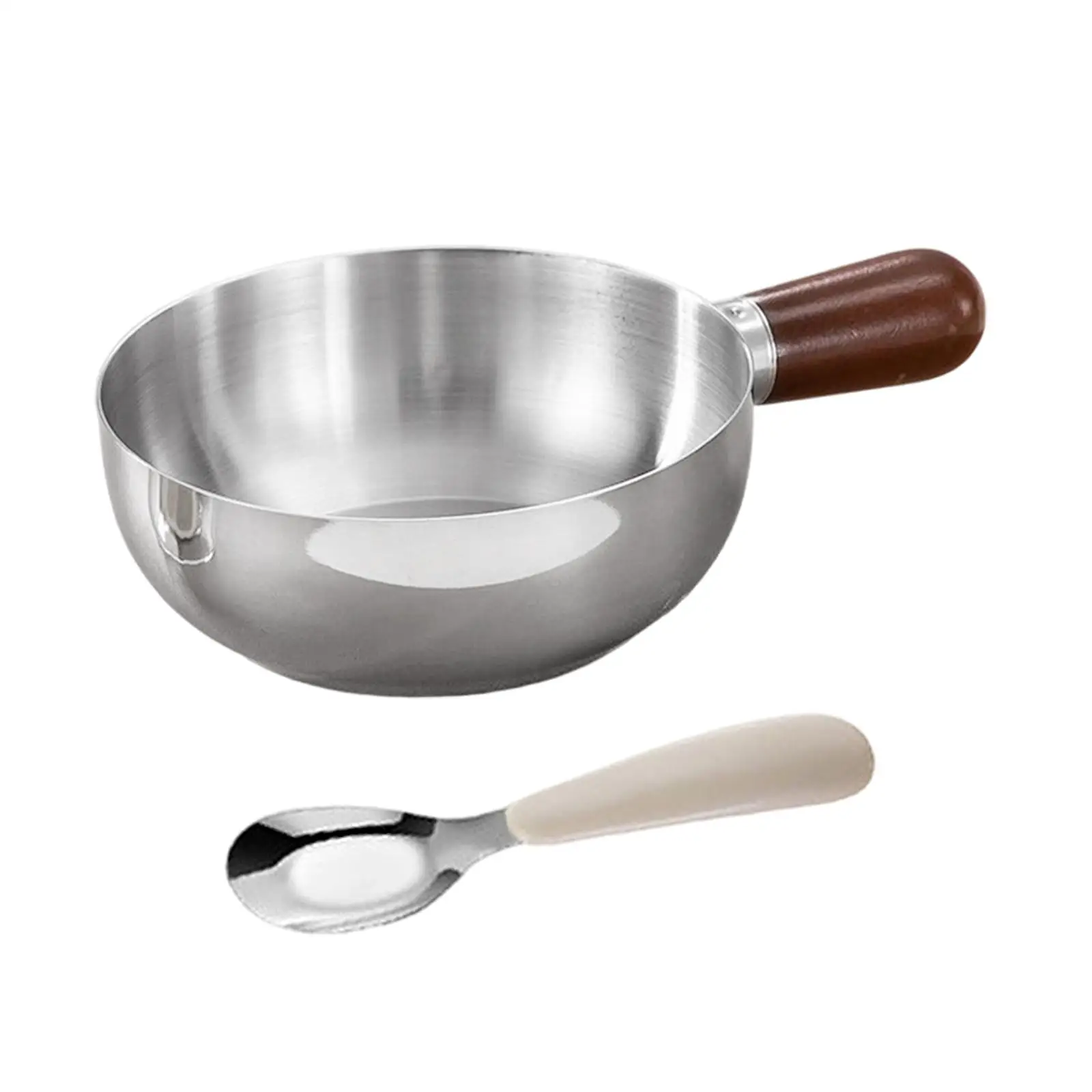 

Multifunctional Stainless Steel Cooking Pot Nonstick Saucepan with Side Handle for Coffee and Milk Heating