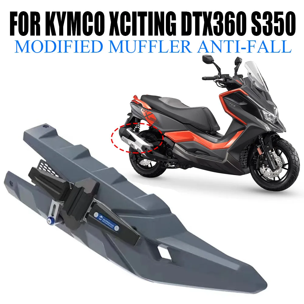 New For KYMCO Xciting DTX360 DTX 360 S350 Motorcycle Accessories Modified Muffler Anti Fall