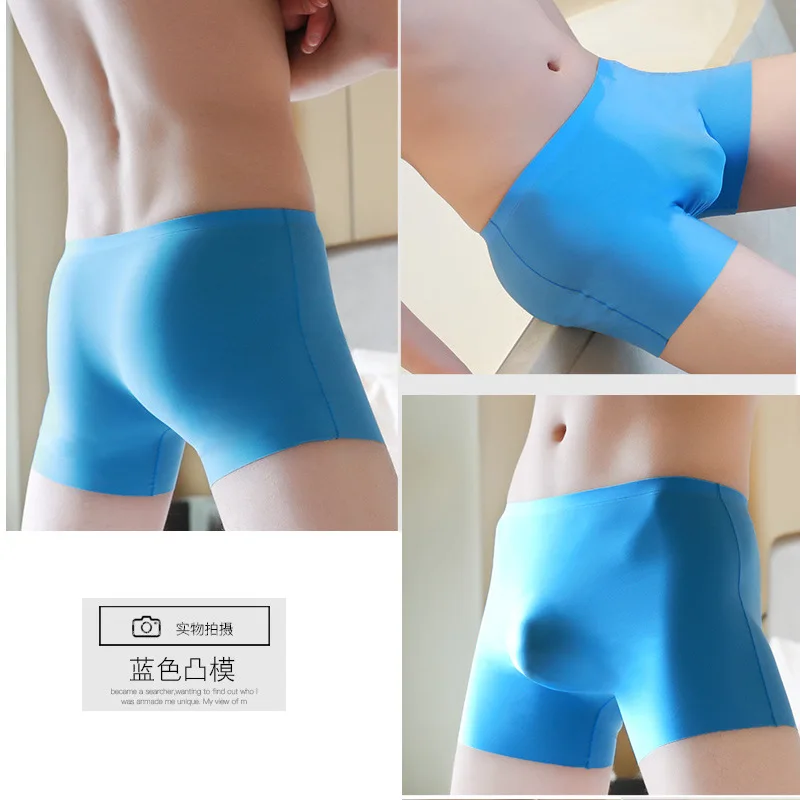 Ultra Thin Ice Silk Underwear Men Sexy Cool Panties Seamless Smooth Underpants Breathable Boxer Trunks Male Breathable Shorts - Image 6