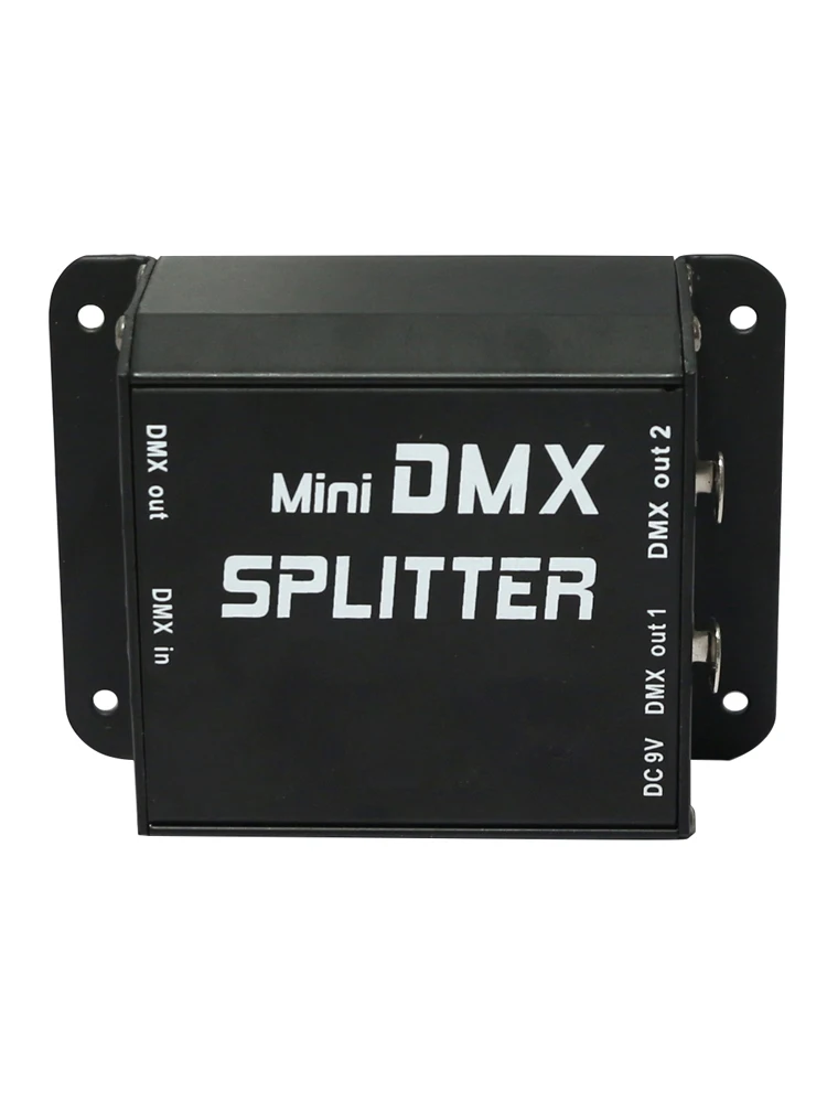 Mini DMX Splitter Signal Amplifier 2Ports Channels Isolated 3Pins Optical Istribution for DJ Disco Wedding DMX Stage Lighting