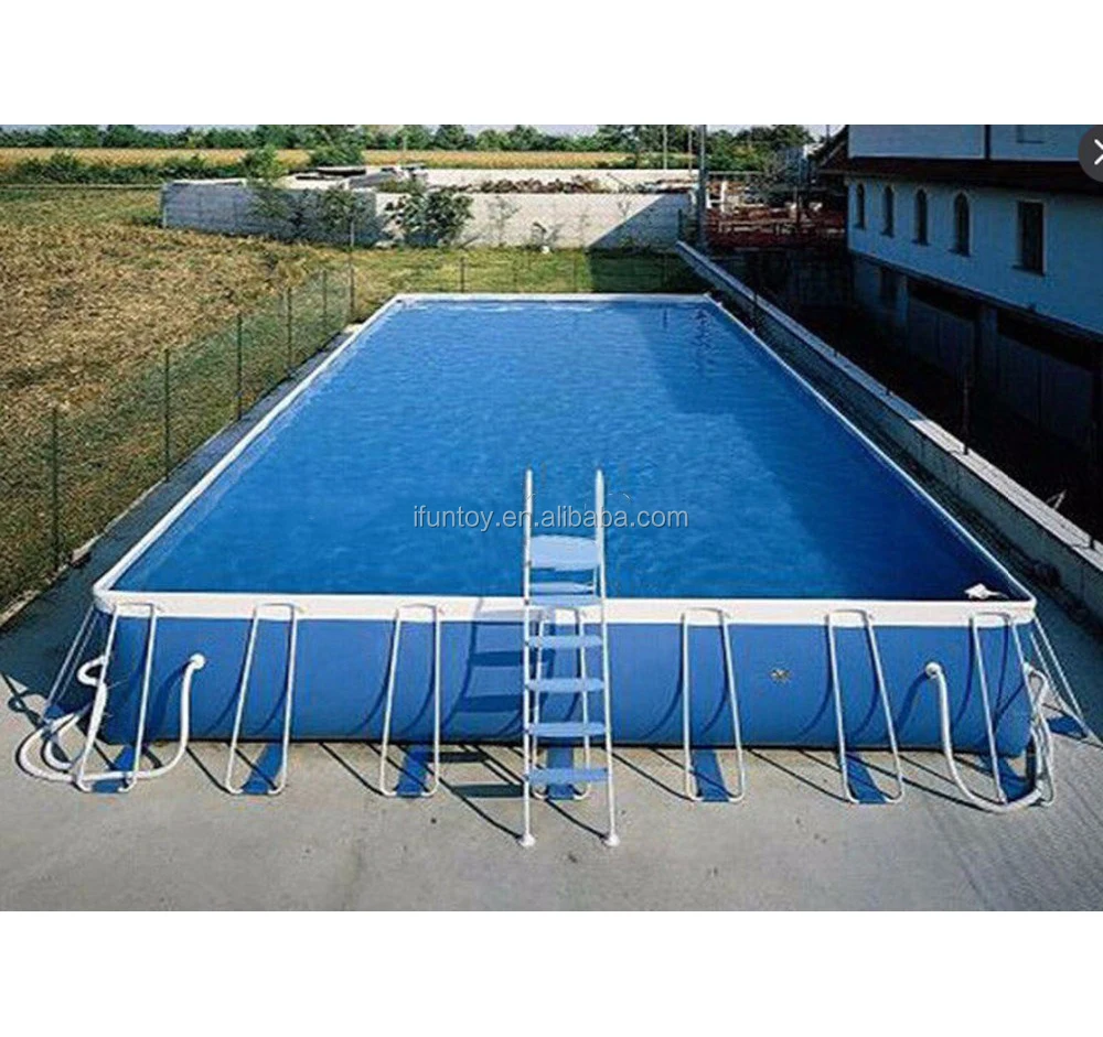 Hot sale steel frame inflatable outdoor swimming pool/home yard inflatable adult swimming pool