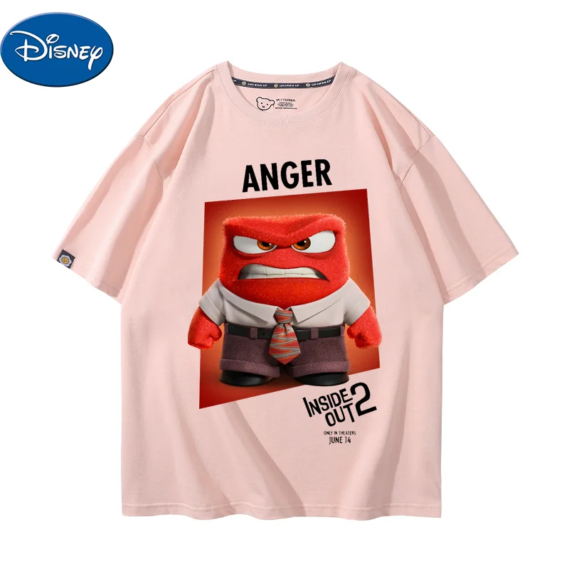 

Inside Out T-Shirt Cartoon Short-Sleeved Shirt Cartoon Printing Around Men And Women Summer Cotton Loose Clothes Birthday Gift