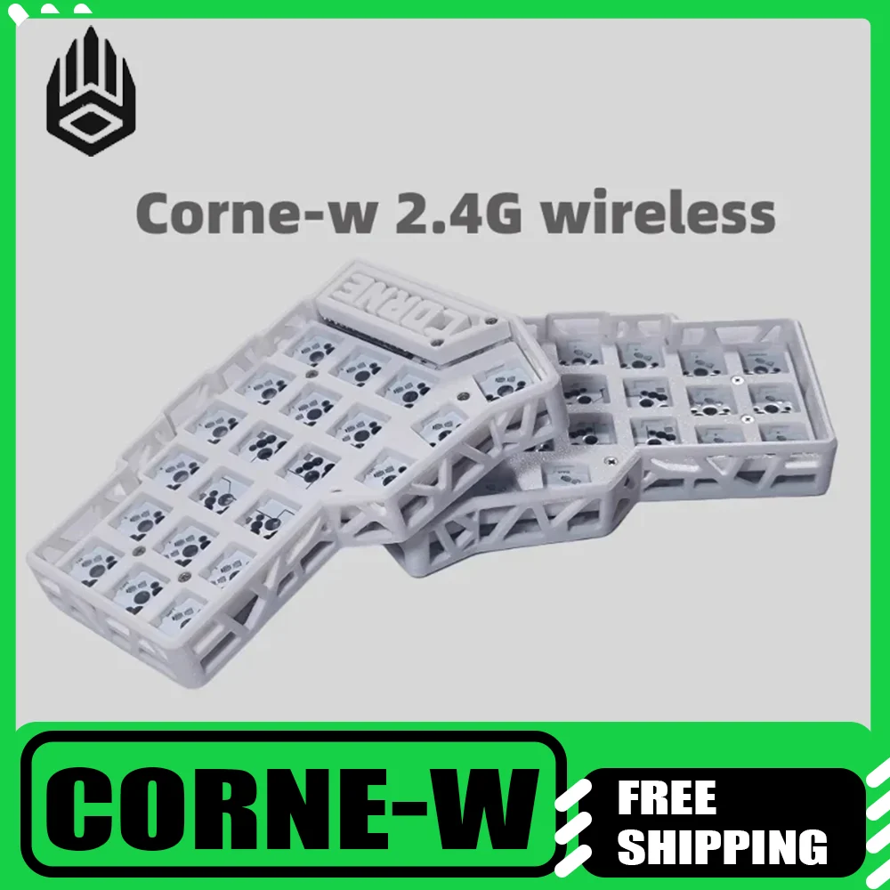 

Комплект беспроводной разделенной клавиатуры Corne-w 2,4G, одномодовые регулируемые ножки для палатки, сертифицированные геймерские клавиатуры с 42 клавишами для переключателя Mx