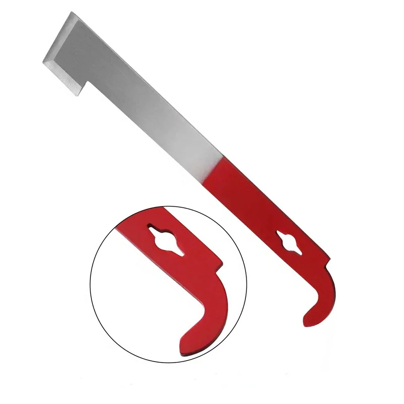 

Pink and Red Bee Hive Scraper Stainless Bee Hive Tool Frame Lifter and Scraper J Shape Hook Beekeeping Tools Scraping Knife