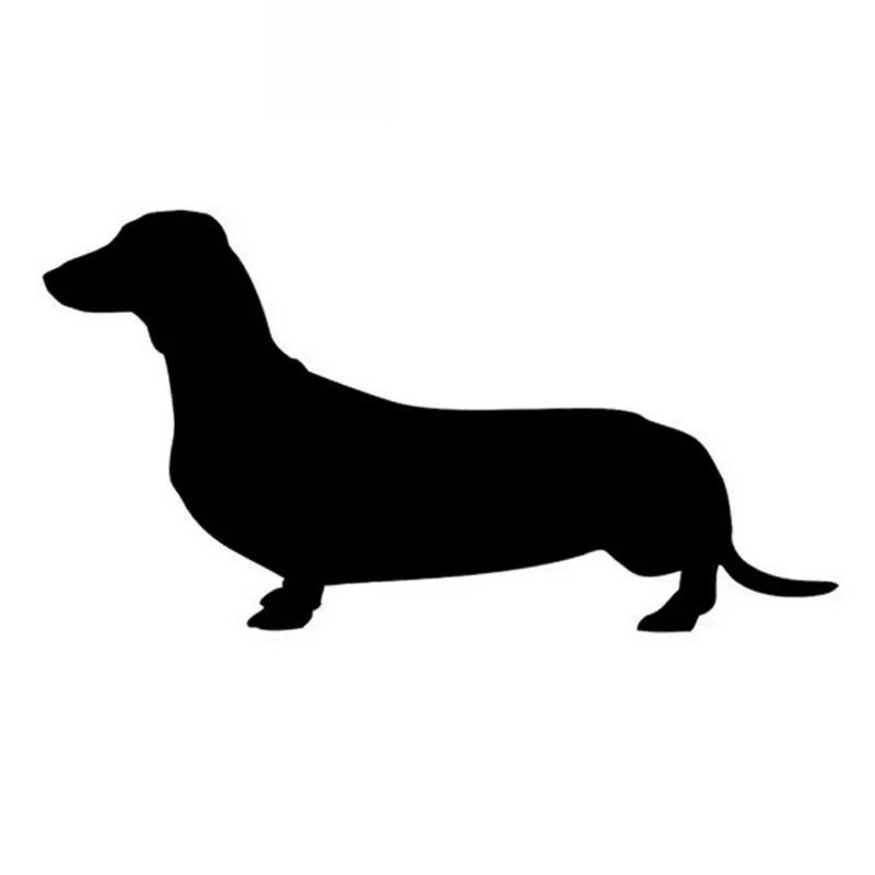 

Sausage Dog Animal Car Decoration Sticker Decal Motorcycle Car Personality Modification Accessories Black/White,19cm*10cm