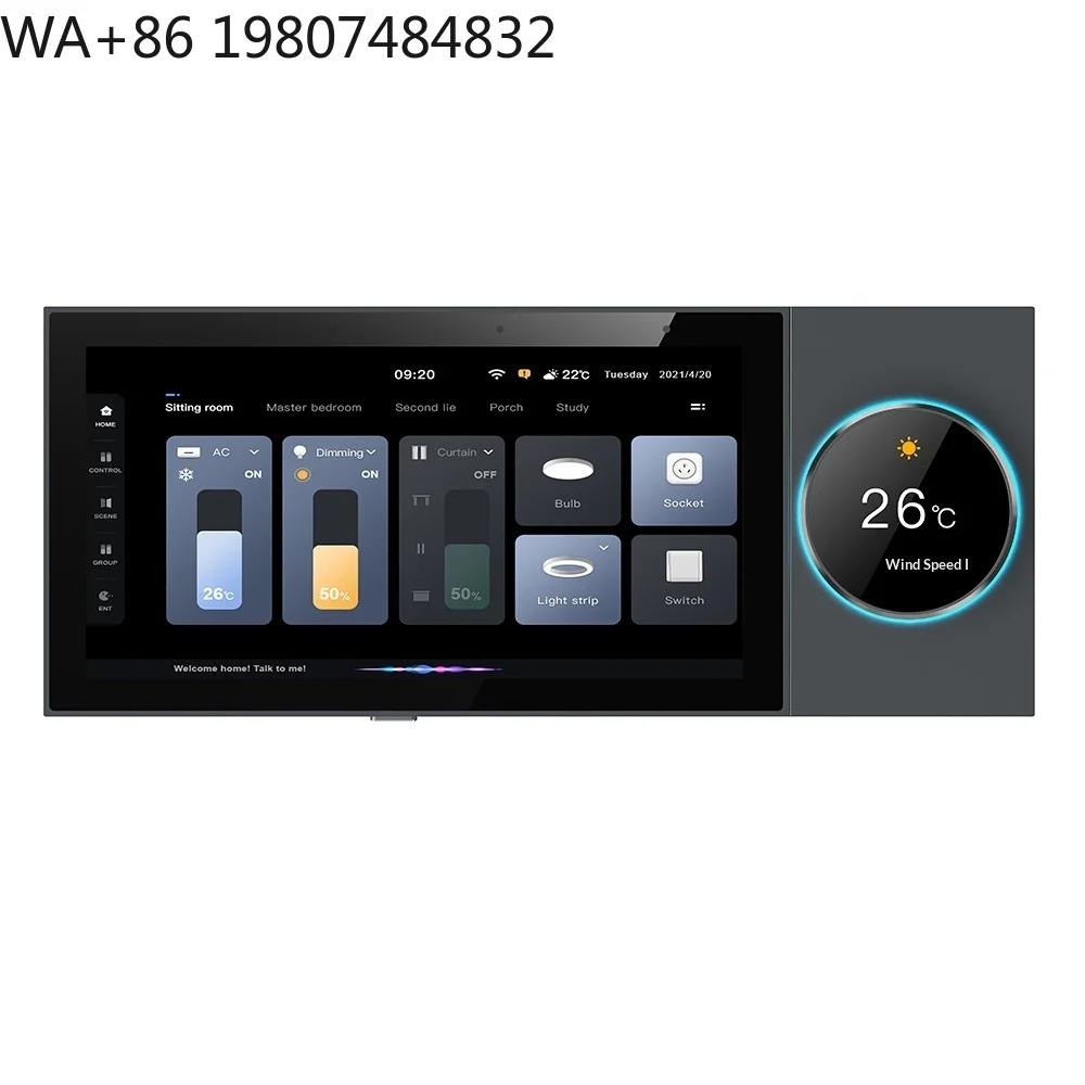 6 Inch Cross-border IPS Smart Home Central Screen Built-in WiFi Gateway Whole House Scene Intelligent Automation Panel