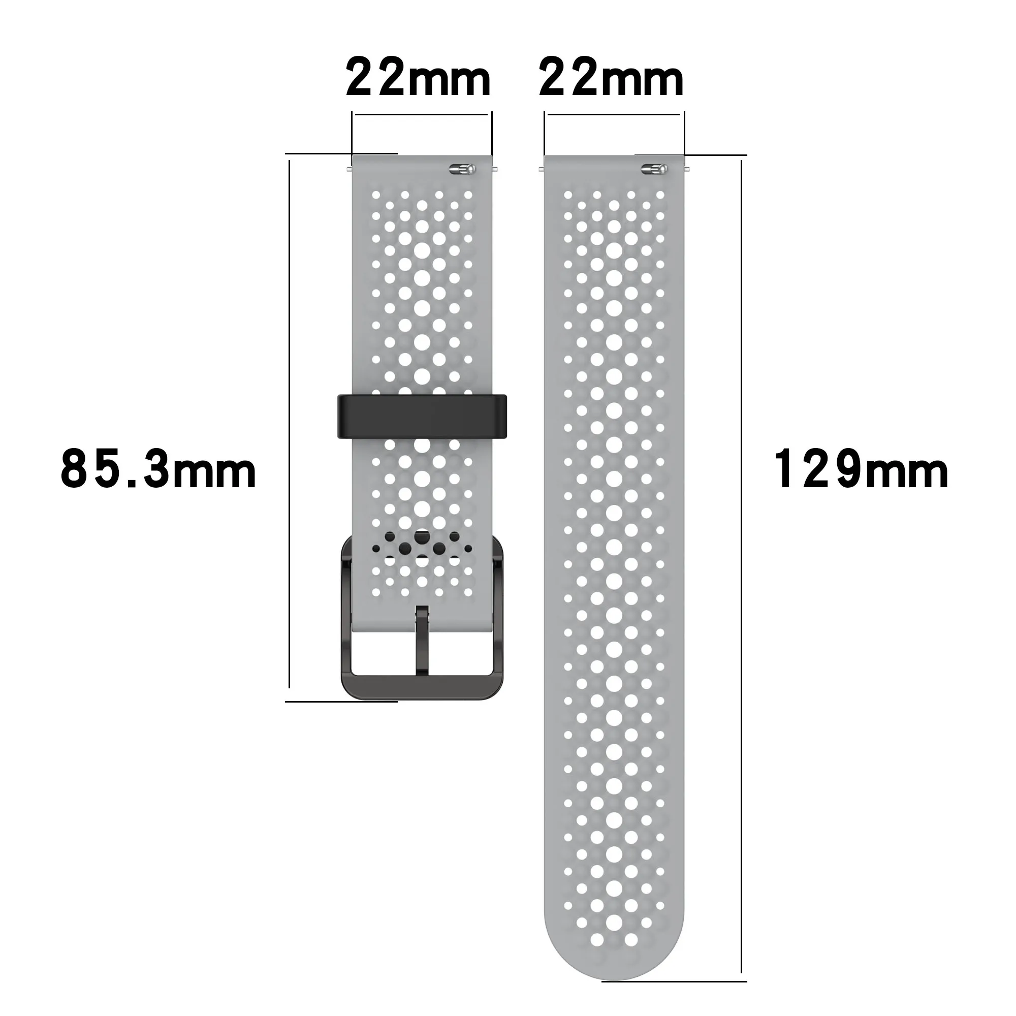 Cinturino sportivo in silicone da 22 mm per Xiaomi Watch 2 Pro cinturino di ricambio per Mi Watch S4 S3 S2mm 46mm S1 Active Color 2 braccialetto