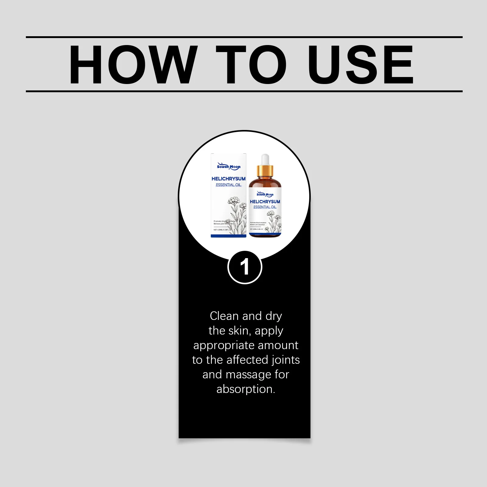 South Moon Helichrysum Joint Care Essential Oil Sooth Pain Therapy Arthritis Repair Damaged Massage Body Bone Treatment Essences