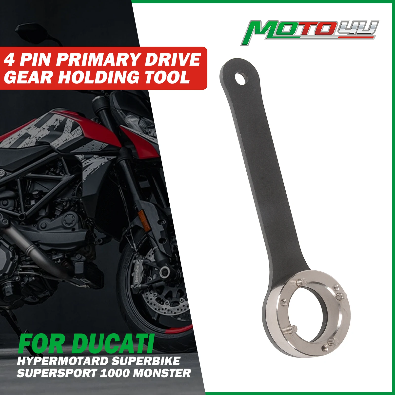 

Для Ducati Hypermotard Superbike Supersport 1000 Monster 4-контактный основной приводной механизм, инструмент для удержания, инструменты для демонтажа мотоцикла