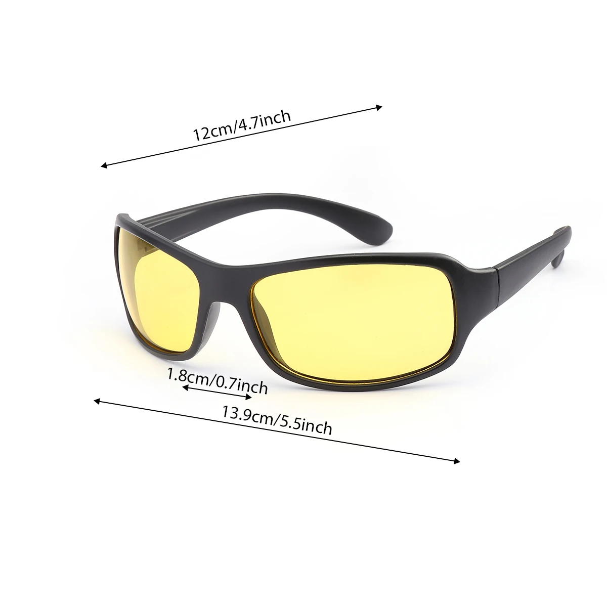 Neue Große Rahmen Quadrat Sonnenbrille Frauen Outdoor Sport Radfahren Sonnenbrille Männer Nacht Fahren Mode Brillen UV400 Oculos De Sol – Detail 1