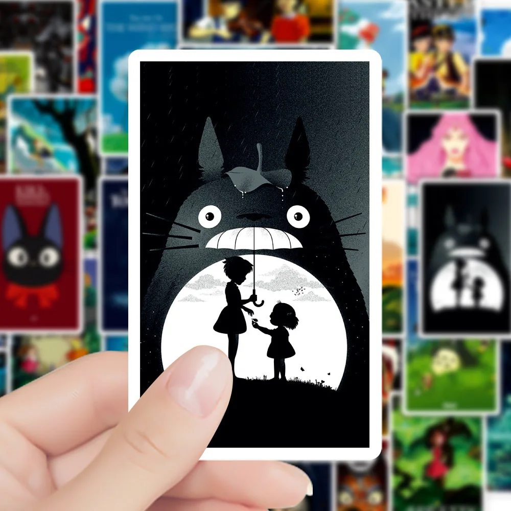 100 قطعة ميازاكي هاياو ملصقات حماسي بعيدا الكتابة على الجدران ملصقات دراجة سيارة كهربائية محمول ملصقات الأمتعة مقاوم للماء