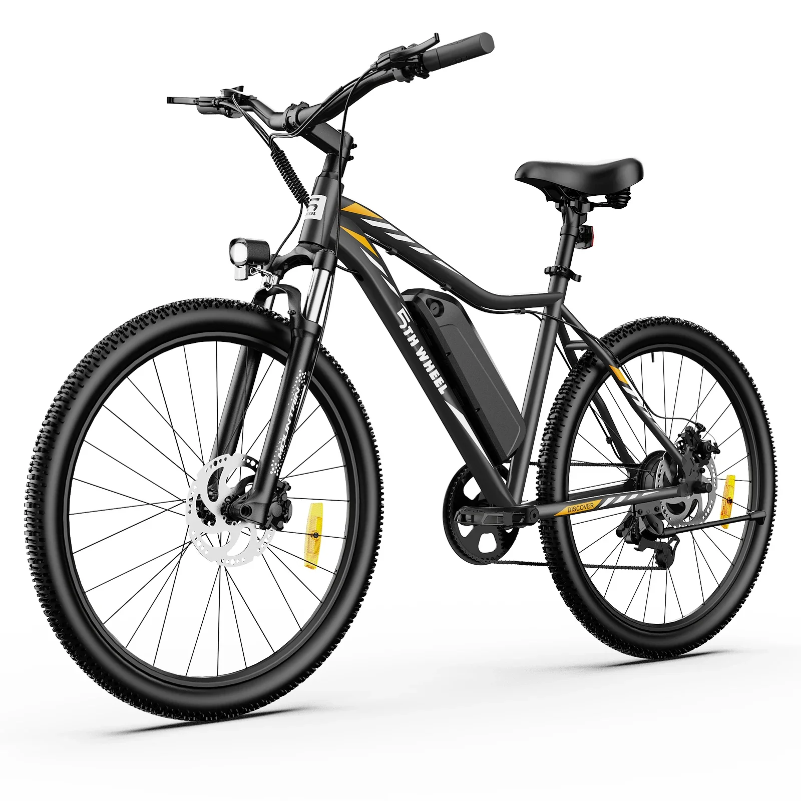 

5TH WHEEL AB17 Electric Bike, 700W Peak Motor, 23 Mph Max Speed, Color LCD Display, Front Suspension